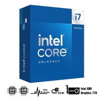 CPU INTEL CORE I7-14700 (UP TO 5.4GHZ, 20 NHÂN 28 LUỒNG, 33MB CACHE, 65W) - SOCKET INTEL LGA 1700/RAPTOR LAKE