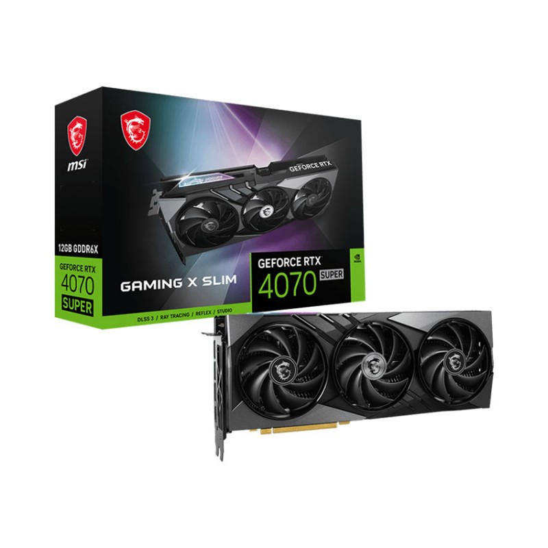Card Màn Hình MSI GeForce RTX 4070 SUPER 12G GAMING X SLIM