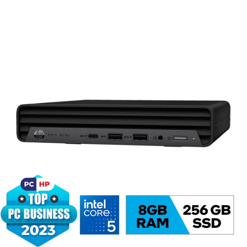 PC HP Pro Mini 400 G9 - 9E822PT /  Core i5 12500T/ 8GB DDR4 3200/ SSD 256GB/ USB Mouse & Keyboard/ W11H/ 1Y