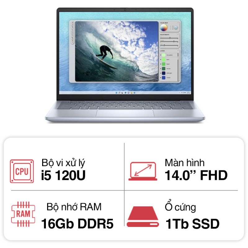 Laptop Dell Inspiron 14 5440 - 71034769 (Core 5 120U/ 16GB/ 1TB/ Onboard/ Windows 11 + Office)