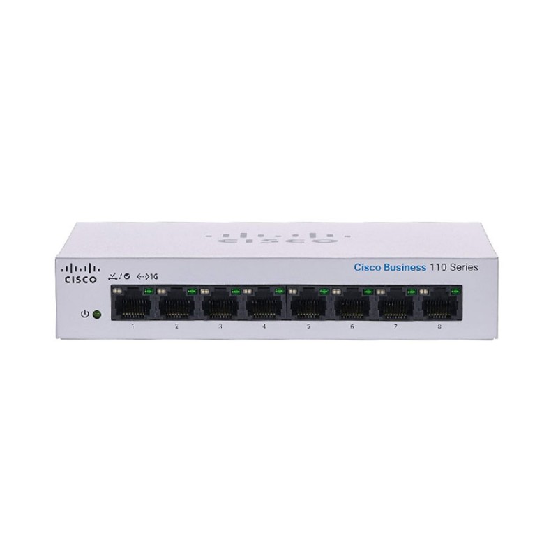 Thiết bị chuyển mạch Switch CISCO CBS110-8T-D-EU Unmanaged 8-port GE