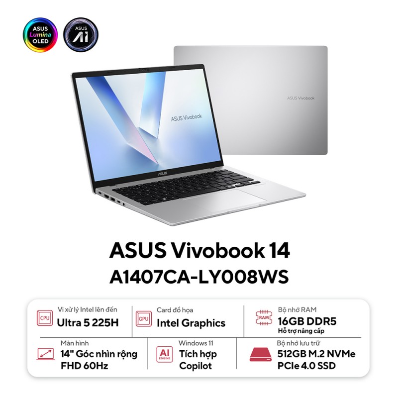 Laptop ASUS Vivobook 14 A1407CA-LY008WS