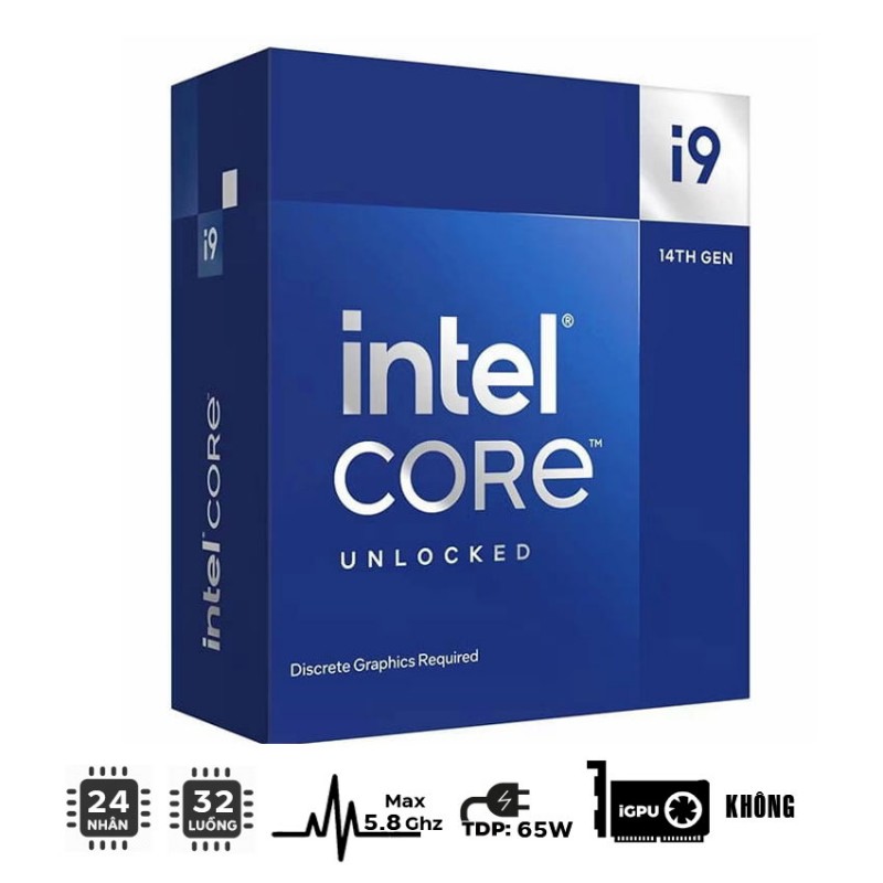 CPU Intel Core i9-14900K (24C/32T/ 4.4GHz - 6.0GHz/ 36MB/ 1700)